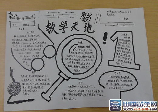 五年级数学手抄报设计图