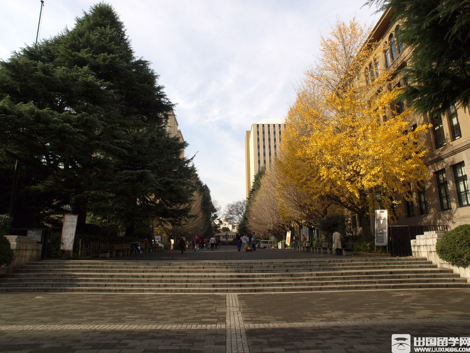 日本早稻田大学校园美景