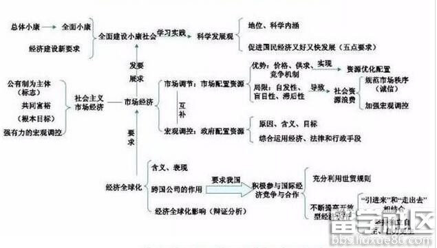 高中政治知识结构图:发展社会主义市场经济