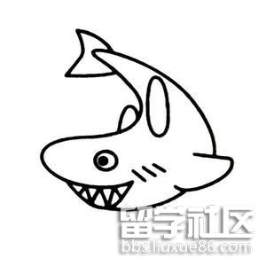 今天先和学路网小编一起欣赏这些鲨鱼简笔画图片,希望你会有所收获的.